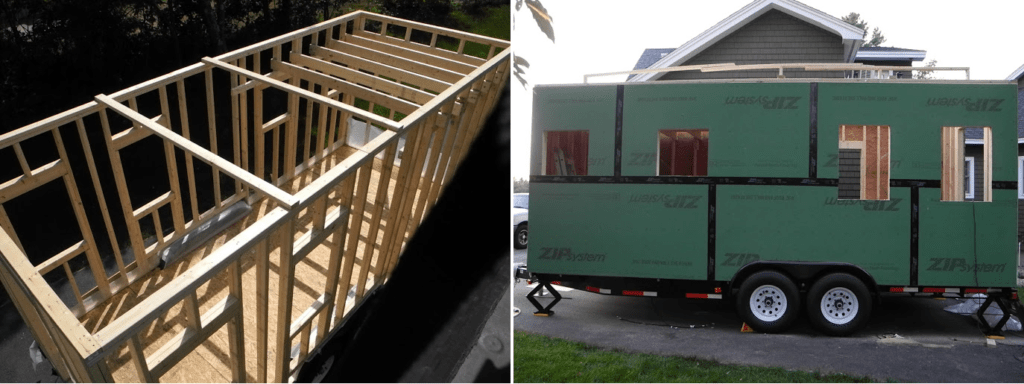 framing and sheathing the main floor