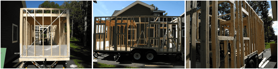 Metal Strapping reinforces the main floor framing