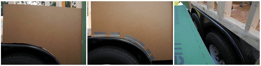 Template for Sheathing Around the Fender