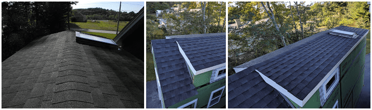 The completed tiny house roof - TinyHome.io
