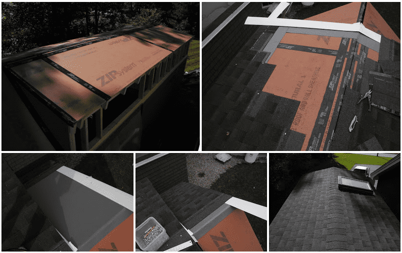 Summarizing the steps to shingle the tiny house