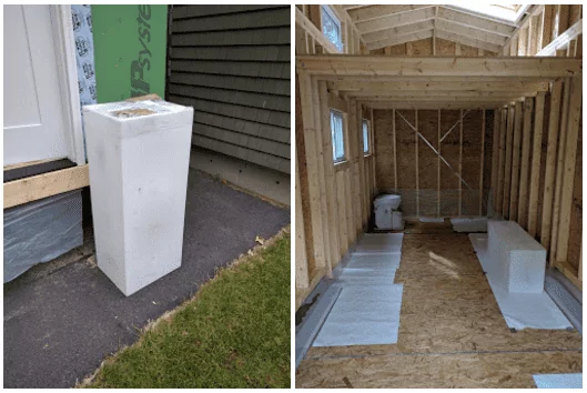 Where Nature's Head and the Water Tank will be in the tiny house