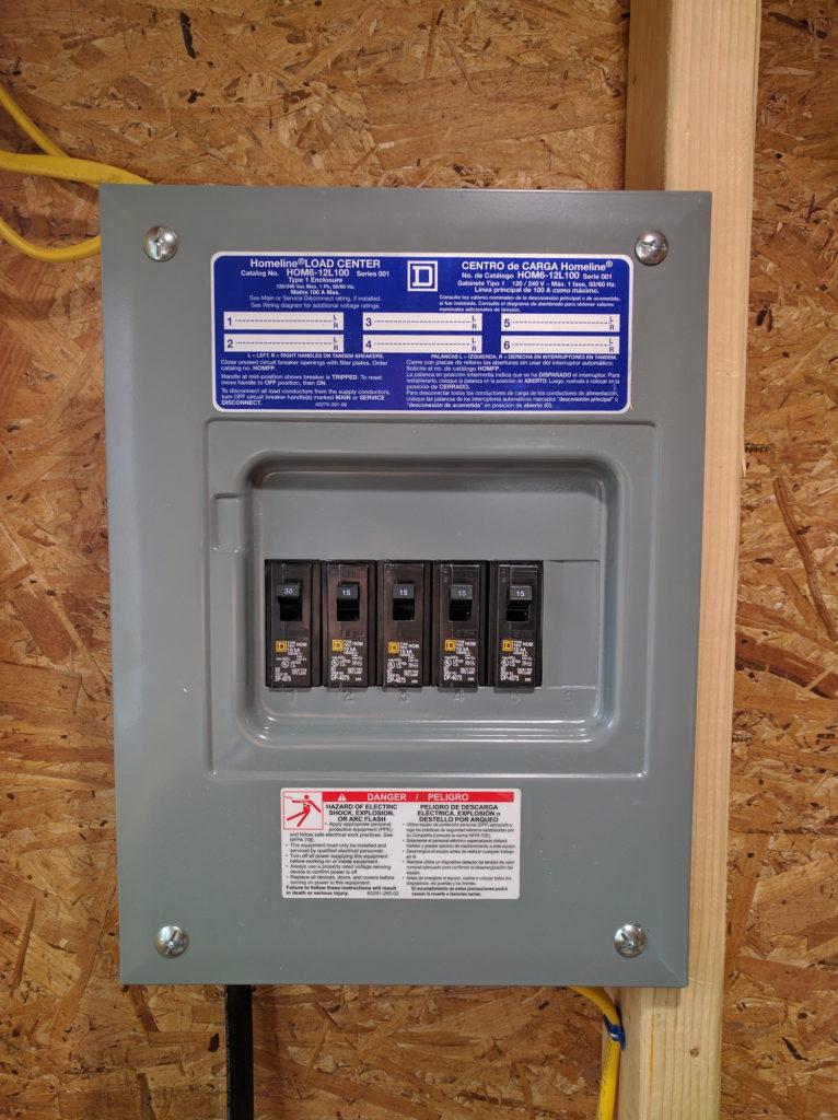 Tiny House Electric Panel