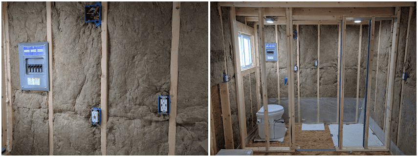 Tiny House bathroom and electrical layout