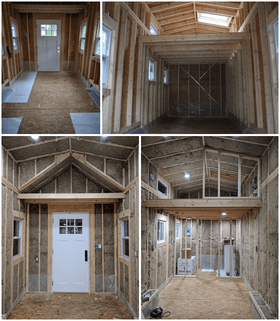 Tiny House Before and After Insulation