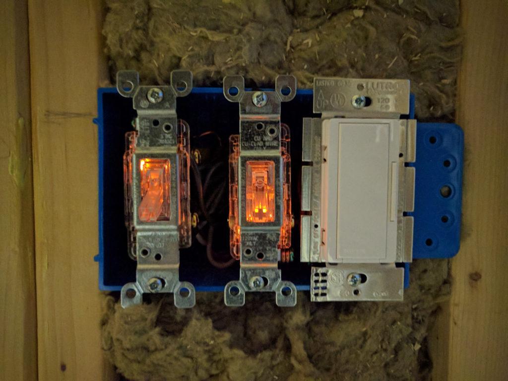 Tiny House Illuminated Light Switches