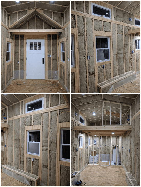 Tiny House Wall Insulation uses ROXUL ComfortBatt R15