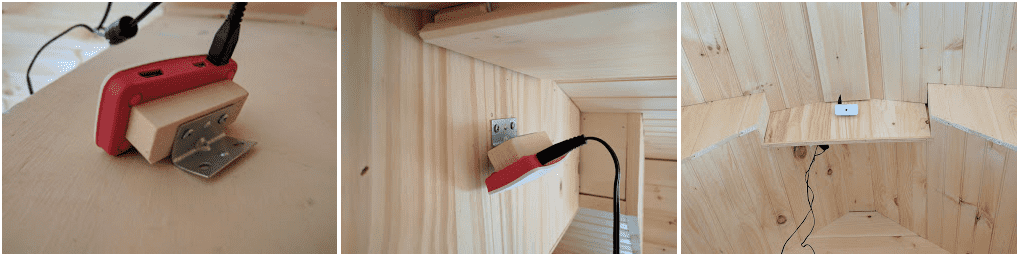 Webcam installed in Tiny House