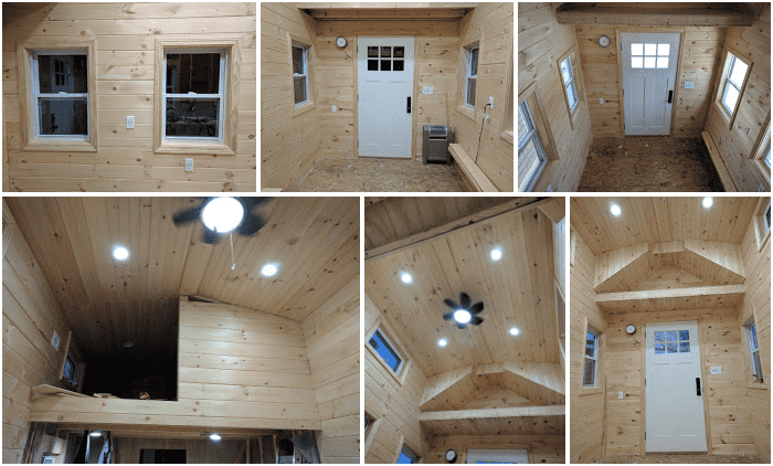 Tiny House Tongue and Groove Walls ans Ceiling