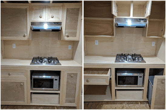 Tiny House Kitchen Cupboards