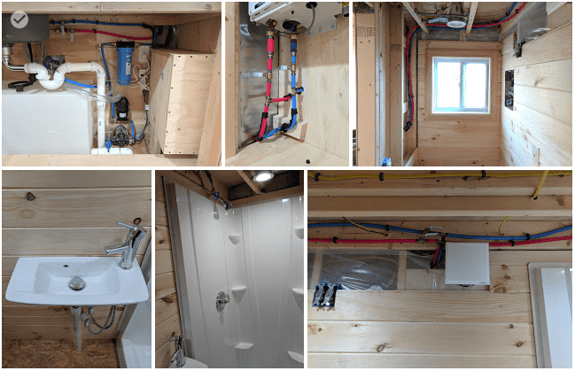 Tiny House Plumbing assembled