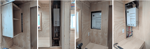 Tiny House Hidden Hot Water Heater