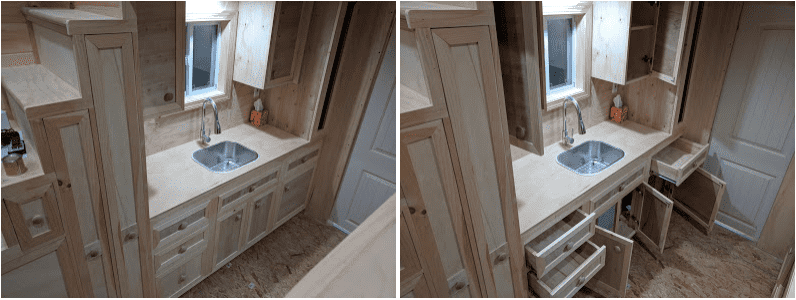 Tiny House Kitchen Storage