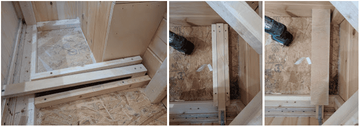 Tiny House Couch Sliding Mechanism