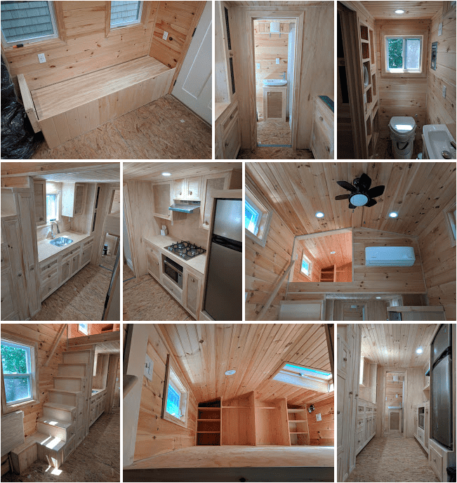 Tiny House shots before painting the inside