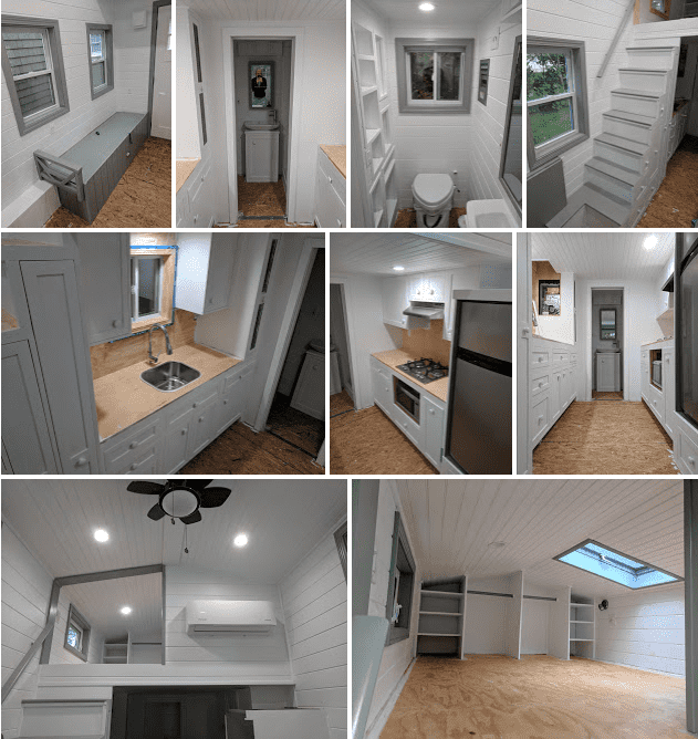Tiny House shots after painting the inside