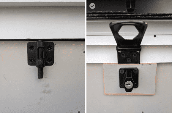 Locking and securing the tiny house closet