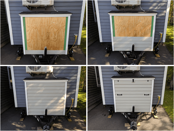 Tiny House Utility Closet Door